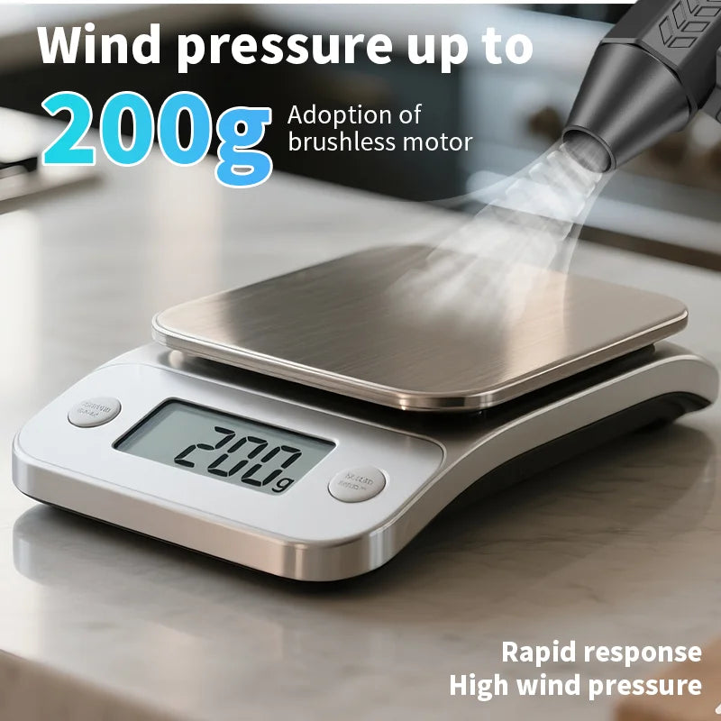 130000 RPM Electric Turbo Fan High-Speed Turbo Violent Fan Powerful Compressed Air Blower for Computer Keyboard Car Duster CM World