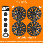 4PCS Wheel Cover For Tesla Model Y 2020-2024 19 Inch Right＆Left Hubcaps Cyclone Style Wheel Cover Replacement Accessories CM World