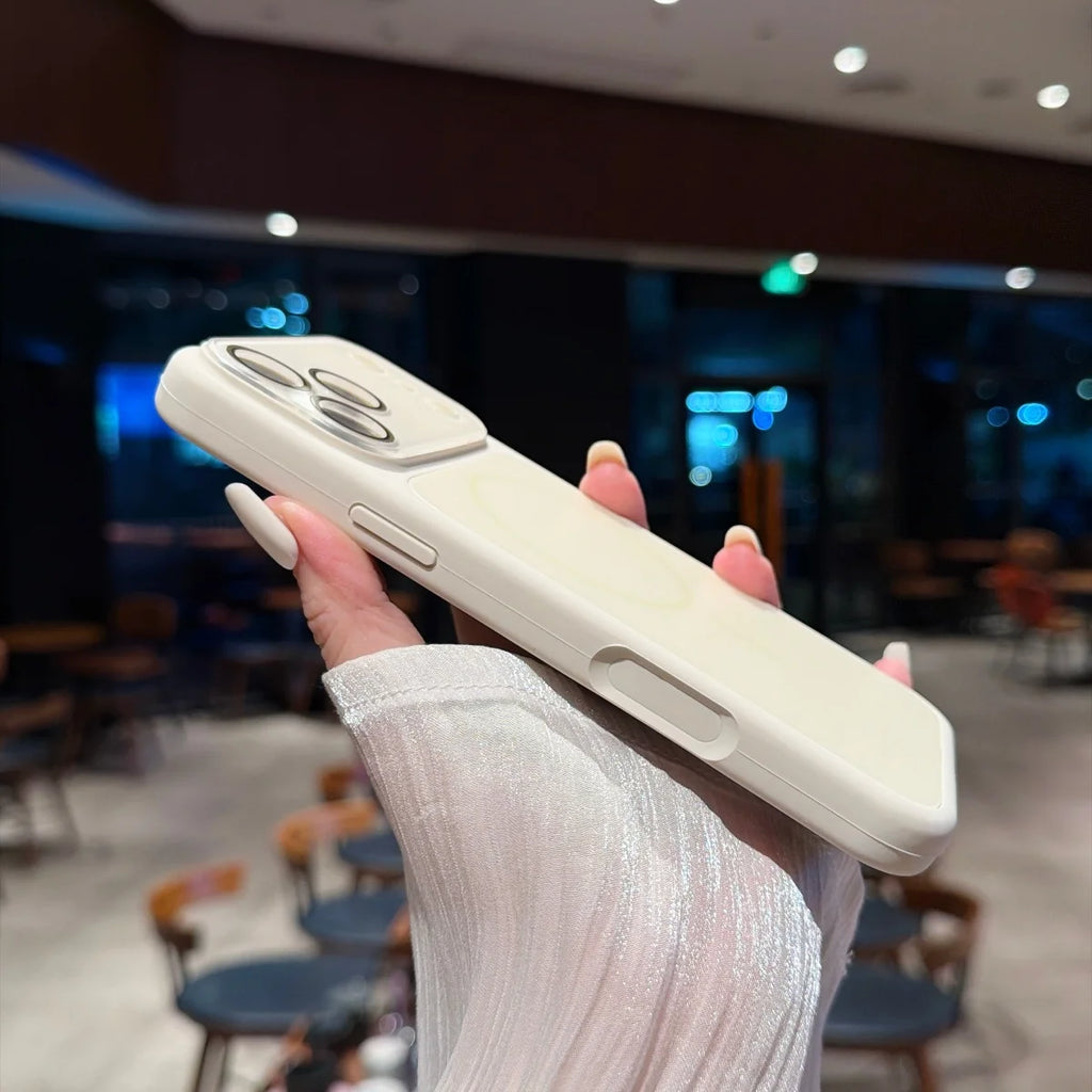 Luxury Liquid Silicone For Magsafe Magnetic Phone Case For iPhone 18 17 16 15 14 13 18 Pro Max Large Window Camera Protect Cover