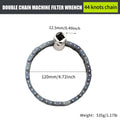 Engine Oil Filter Wrench Heavy-duty Ratchet Chain 44 Knot Double Chain Belt 120mm Cover Disassembly General Motors Repair Tool