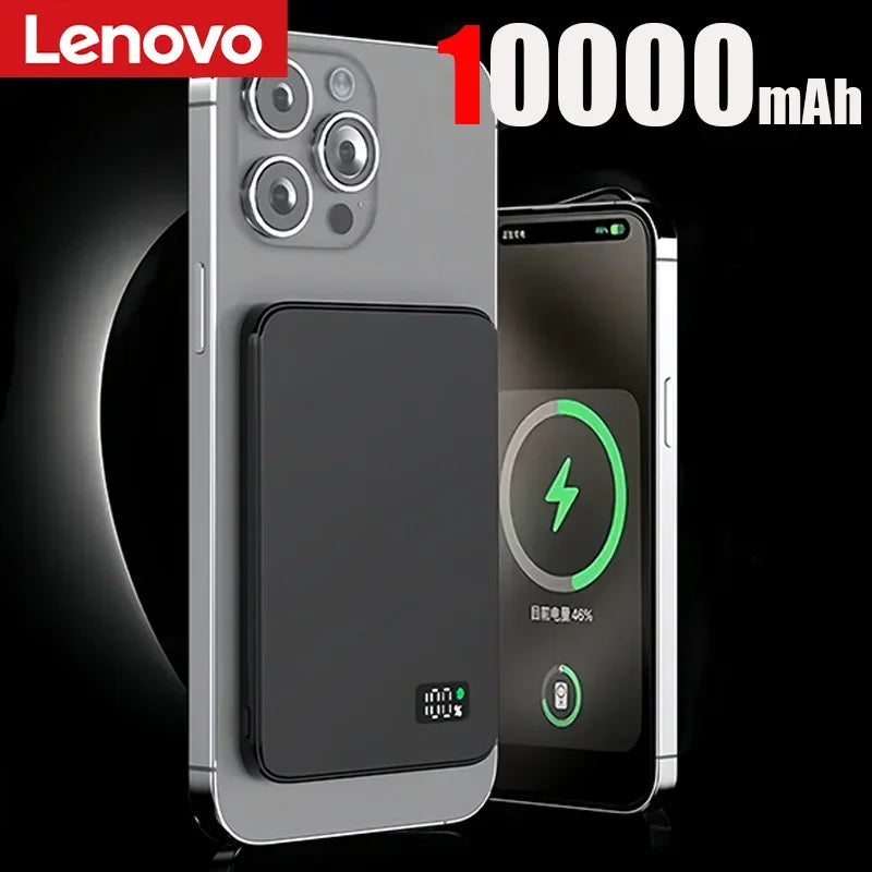 Lenovo Large Capacity Magnetic Power Bank  20W Wireless Fast Portable Charger for Magsafe Powerbank for iPhone Samsung 2026 New Car Mobile World