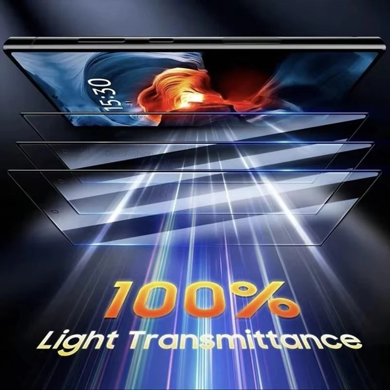 2-5PCS One-Click Film Privacy Screen Protector For Samsung S25 Ultra S24 S26 S23 S22 S21 Plus Fingerprint Unlock Tempered Glass