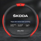 Suitable for Skoda car breathable steering wheel cover Citigo Fabia Kamiq Kodiaq VIRS Superb steering wheel cover accessories