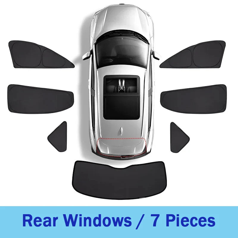 Car Sunshade For Jeep Renegade BU 2015-2024 Heat Insulation Shade Sun Protection Anti-UV Sunshade Privacy Black Auto Accessories