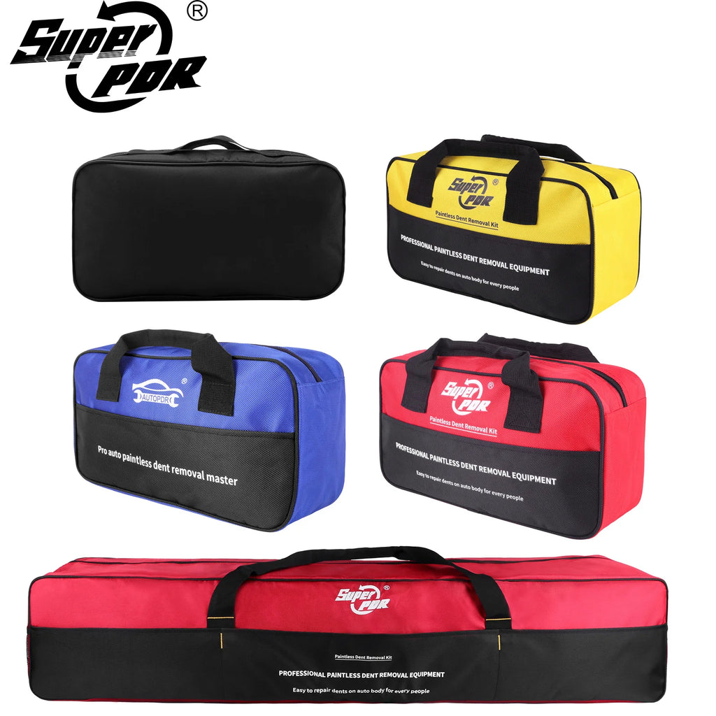 Super PDR Car Body Dent Repair Special Tool Kit Large Capacity Manual Tool Kit Portable Paint-Free Dent Repair Tool Storage Bag CM World