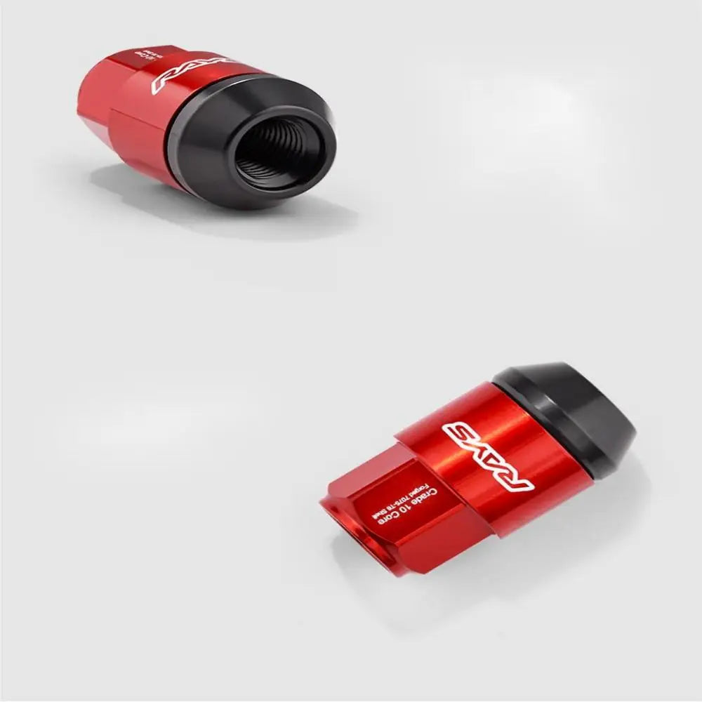 Hot Sale 20Pcs Racing Wheel Lug Nuts M12x1.5 M14x1.5 Aluminum Lightweight Conical Nuts for JDM Car Hub Screws Auto Accessories