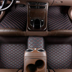 Universal Car Floor Mats PU Leather Waterproof Auto Foot Pad 5 PCS Protector Carpet Front and Rear Mats Set Auto Accessories