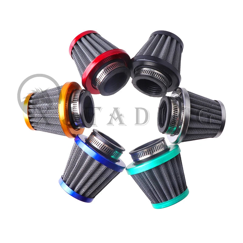 Motorcycle 35mm 38mm 42mm 45mm 48mm Mushroom Head Air Filter Cleaner Intake Pipe Modified Scooter Pit Dirt Bike ATV Universal CM World