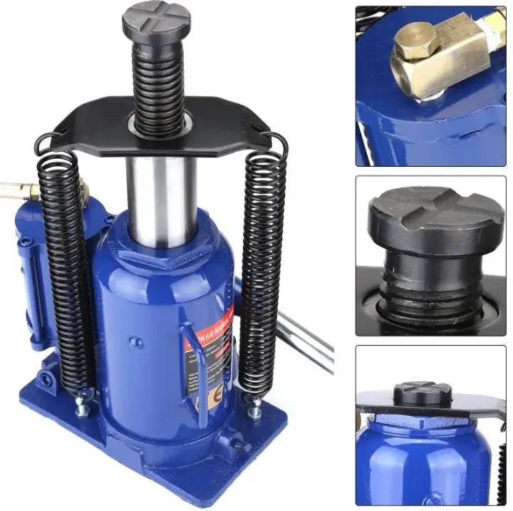 20 Ton Vertical Pneumatic Hydraulic Jack Air Compressor Compatible Labor-Saving Pneumatic Jack