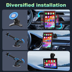 Jansite 7" Portable Multimedia Player Carplay AI Screen IPS Screen GPS Navigation Bluetooth Support Horizontal/Vertical Screen CM World