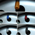 4Pcs Car Tire Valve Stems Cap Knurling Style Tire Valve Cap Aluminum Tire Wheel Stem Air Valve Cap car Universal accessories CM World