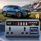 Portable Car Inverter Converter Fast Charging Ports Automotive Charger 12V/24V To 220V Inverter 3 USB Ports Vehicle Accessories CM World