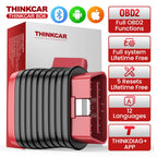 Lifetime Free Update THINKCAR BD6 obd2 Scanner Bluetooth,  All System Diagnostic Tool 5  Reset for 120 Car Brands iOS & Android Car Mobile World