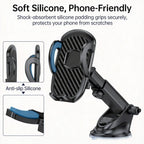 Car Phone Holder Mount for Dashboard/Windshield/Air Vent 360°Rotation Adjustable Clip Compatibility Fit for All 4-7" Smartphone CM World