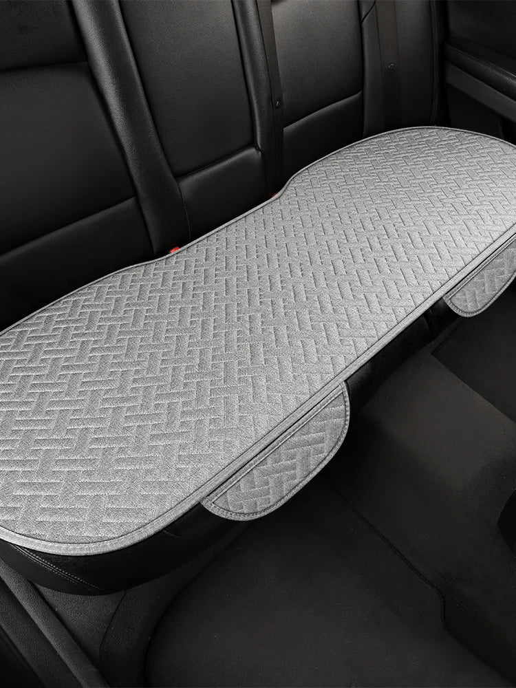 Car seat cushion, all season universal linen, driver's seat cover, small waist, single piece three piece set, half pack CM World