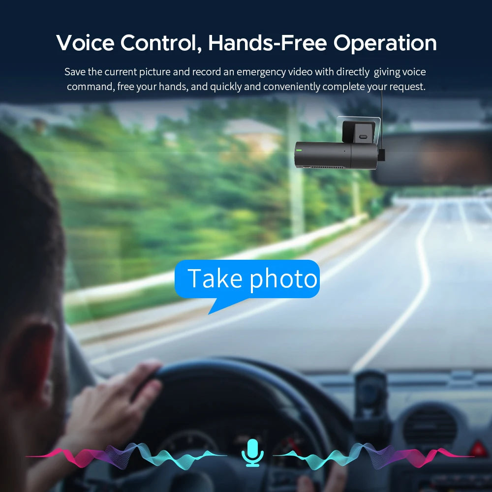 KAWA Dash cam Video Recorder D6 3K Car Camera, Car DVR Voice Control Dash AUTO Camera,Night Vision Dashcam 2025 New Car Mobile World