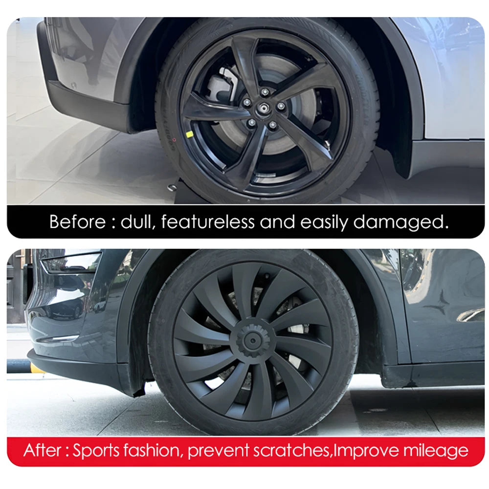 Hub Cap For Tesla New Model Y 19 Inch Juniper Tire Performance Replacement Crossflow Full Wheel Cover Rims My Accessories 2025