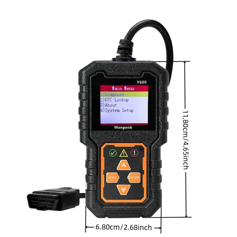 V600 2026Code Reader Automotive Fault Diagnosis Instrument Repair Assistance Obd2 Codes Scan & Diagnostic Tools Car Mobile World