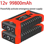 EAFC 12V  Car Jump Starter Power Bank Portable Car Battery Booster ChargerStarting Device Auto Emergency Start-up Lighting Car Mobile World