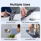 UGREEN for iPhone 17 Pro Max 360° Magnetic Stand Case Cover for iPhone 17pro for Magsafe Rotatable Magnet Kickstand Case Car Mobile World