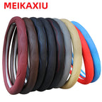 PU fiber leather embossed car has an inner ring steering wheel cover suitable for 14.5 - 15 inch round car decorations. CM World
