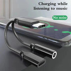 2 In 1 USB C To 3.5mm Headphone And Charger Adapter USB C PD 3.0 Port To Aux Audio Jack With PD Fast Charging Dongle Cable Cord Car Mobile World