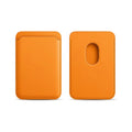 Magnetic Card Holder Leather PU Card Sleeve ID Card Holder Mobile Phone Back Sticker Bag For Magsafe iPhone 17 Card Holder Cover