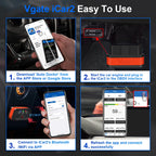 Vgate iCar2 ELM327 V2.2 OBD2 Scanner For Android iOS Bluetooth 3.0 WiFi OBD 2 Car Diagnostic Tool Code Reader PK KONNWEI KW906 Car Mobile World