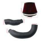 Dual 3'' Dry Filter +Pipe Cold Air Intake Kit for C7 Audi S6 S7 RS6 RS7 2012-2018 4.0T V8 Engine