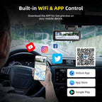 Acceo 4K Dashcam WIFI GPS CAR Video Recorder Dual Lens Support 2.5K Rear Camera Night Vision 24H Parking Monitoring Black Box Car Mobile World