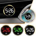 Car Luminous LED Digital Clock Touch Type Electronic Watch Vehicle Car Supplies Stick-On Mini Clocks Cars Accessories ﻿