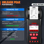 Car Battery Tester with Printer 12V 24V 100 2000 CCA Cranking Charging System ANCEL BST600  Digital Auto Load Tester