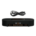 Solar USB Car Air Purifier Auto-Switch Power Safe Ozone Ion Tech Dual-mode Vehicle-mounted Ion Active Oxygen Dual-core Purifier CM World