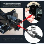 Durable  Electric Jack Hand Crank Multi-function Tire Change Lifting Tool Labor-saving Jack for Horizontal Car