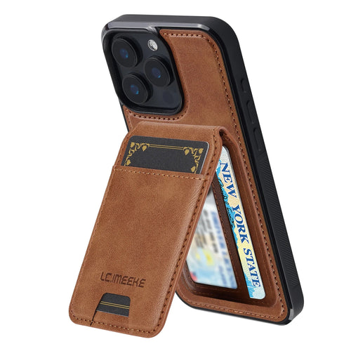 2 In 1 Detachable Leather Case For iPhone 16 17 Air 16E 15 14 13 12 11 Pro XS Max XR 8 Plus SE Mini Card Pocket Magnetic Cover Car Mobile World