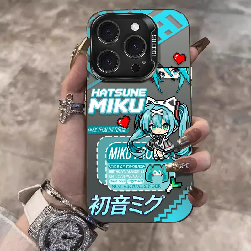 Cyberpunk Kawaii Hatsune Miku PIXEL ART Case for Samsung Galaxy S25 Edge S26 S24 S23 Ultra S22 S21 Plus FE A57 A37 A17 A07 4G