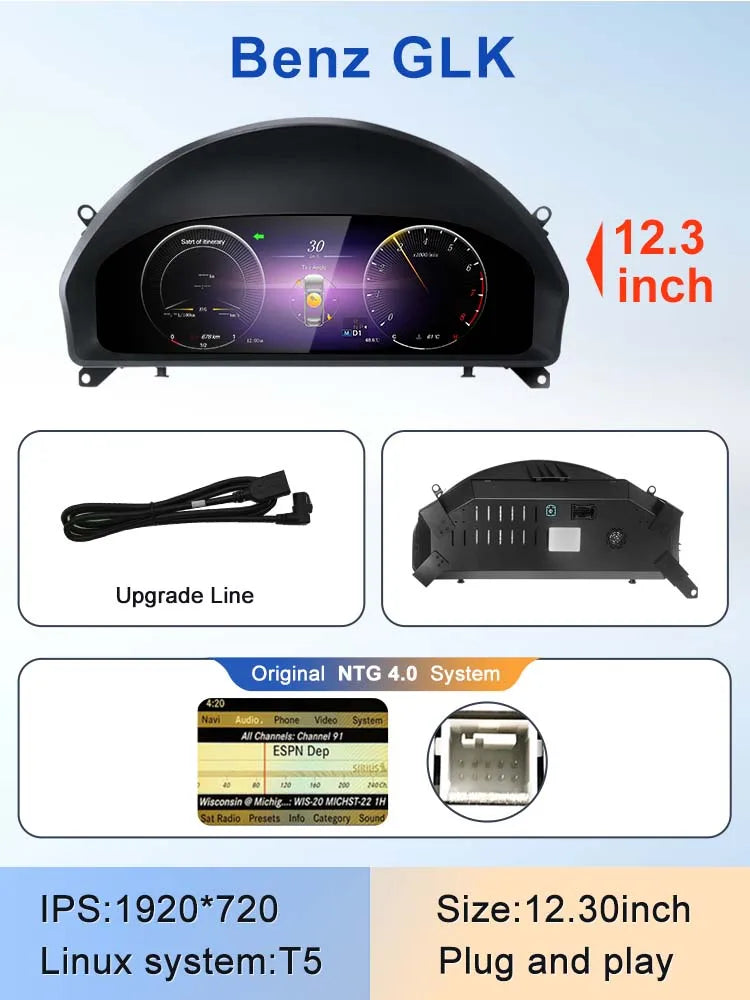 STWEI 2024 New Lcd Digital Dashboard Cluster Digital Speedometer For Mercedes Benz A Class W176 GLA CLA  C117 GLC W205 W212 W207 CM World