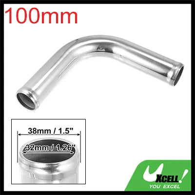 Uxcell Bend Elbow Tube Aluminum Alloy Car Univesral 25/38/45/51/63/76/89/102mm OD 100mm Length 90/180 Ddgree Air Intake Tube CM World