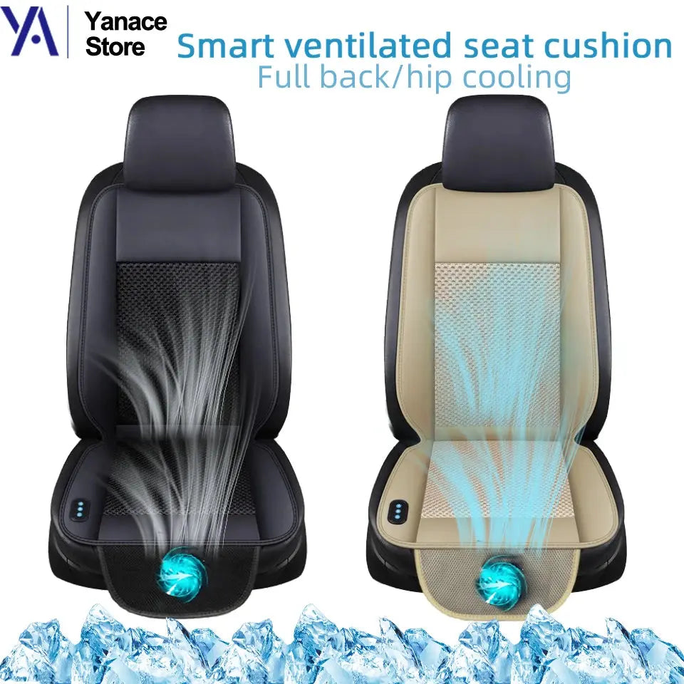 Universal Summer Car Seat Cover, Cooling Ventilated Seat Cushion Breathable Pad for Car, Office Chair & Gaming Chair, Chair Cush Car Mobile World