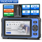 MUCAR 632 AI Automotive Tools Life Free Obd2 Scanner CANFD 15 Reset 4 System Life Free Bidirectional Diagnostic Auto OBD Scanner