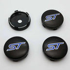 4PCS 56mm 60mm ST Line Car Wheel Center Hub Cap Sticker For Focus Fiesta Mondeo Kuga Ranger Mustang Puma S-Max