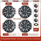 4PCS Hub Cap for Tesla Model Y 19 Inch Performance  Automobile Replacemen Hubcap Full Rim Cover Accessories Wheel Caps 2023 2024