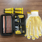 All-Vehicle Tire Rescue Kit - Heavy-Duty Repair Tools for Car/Truck/Motorcycle,Super glue,Self-Vulcanizing Plugs & Storage Case CM World