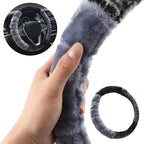 Cute Cartoon Ear Steering Wheel Cover - Warm & Cozy 15 Inch Universal Protector for Women's Car Accessories CM World