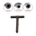 T Type Wrench 3/3.5/4mm Valve Screw Clearance Adjusting Spanner Square Hexagon Wrenches Spanners T-type For Auto Repair Tool