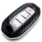 For Infiniti Q50 Q60 QX50 QX55 QX60 Carbon Fiber Car Remote Key Fob Case Chain Cover Holder Protect Accessories CM World