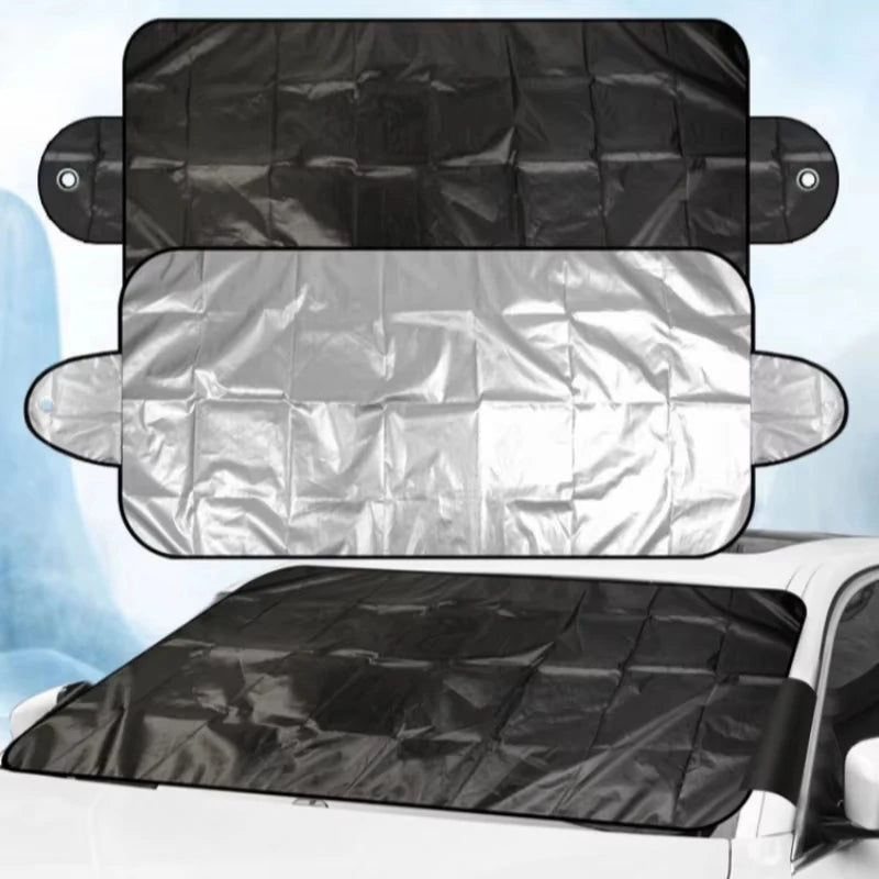 1Pc Car Windshield Protector Anti-falling leaves Sun Shade Dust Frost Freezing Snow Windshield Cover Car Exterior accessories Car Mobile World