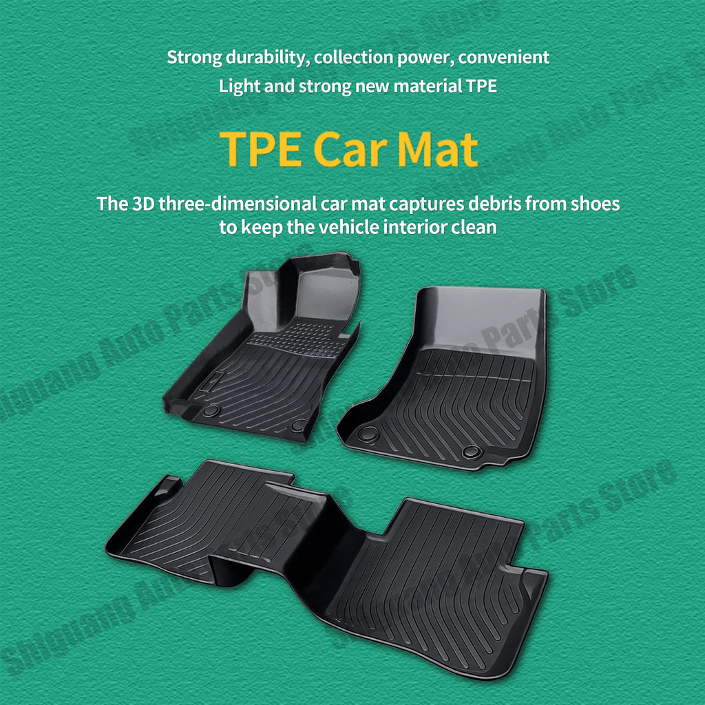 Front Rear TPE Floor Mats for Hyundai Tucson MK3 TL 5 Seats Fuel 2016 - 2021 Backrest Cushion Trunk Mat Waterproof Accessories