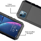 IP54 Waterproof Heavy Duty Metal Case For iPhone 17 Air 16 15 Pro Max 14 Plus 13 12 Mini 11 With Gorilla Glass Cover Fundas
