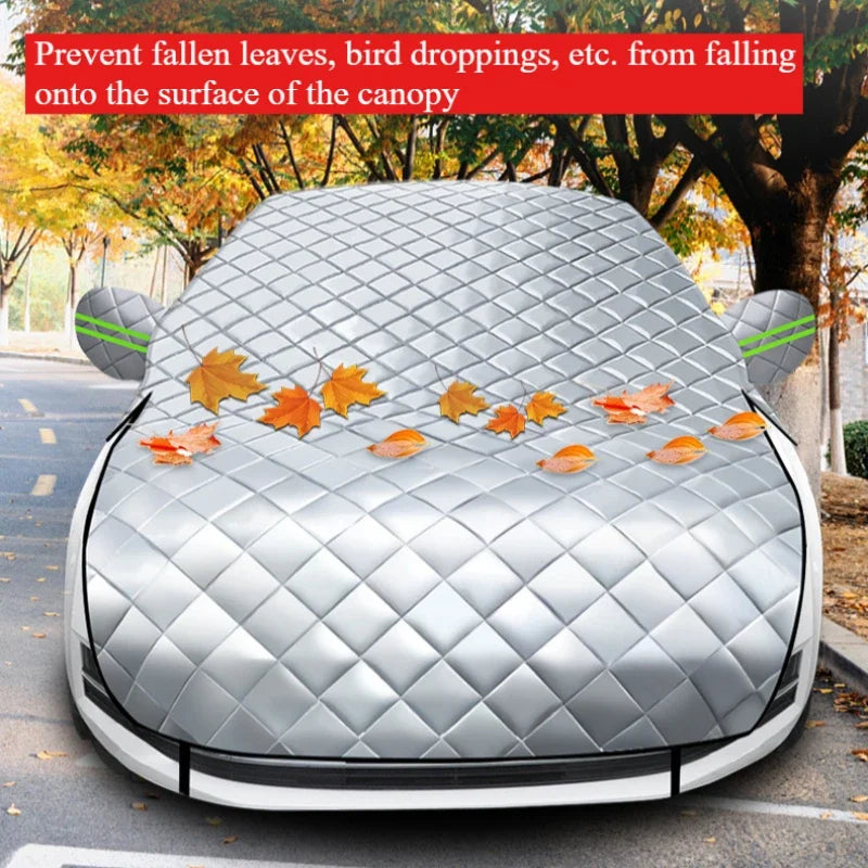 5-Layer Car Cover Hail Snow Shade Awning From Protective Dust Waterproof Exterior Protect Anti UV Outdoor Protector Covers Car Mobile World
